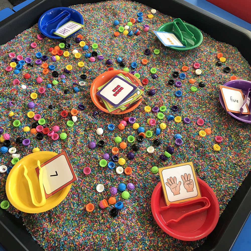 Numeracy Number Representation Game in Active World Tray