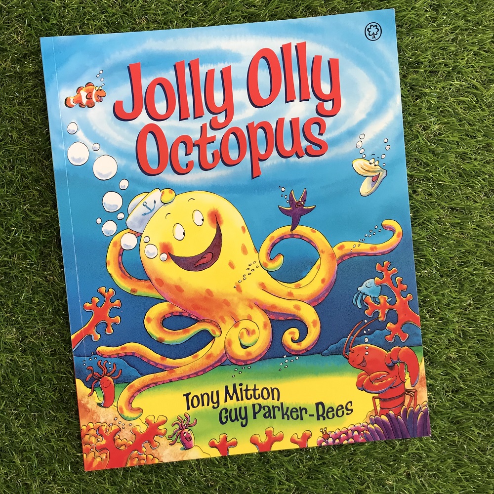 Jolly Olly Octopus book on grass