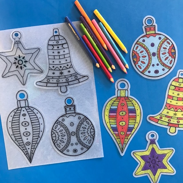 Christmas Colouring Decorations