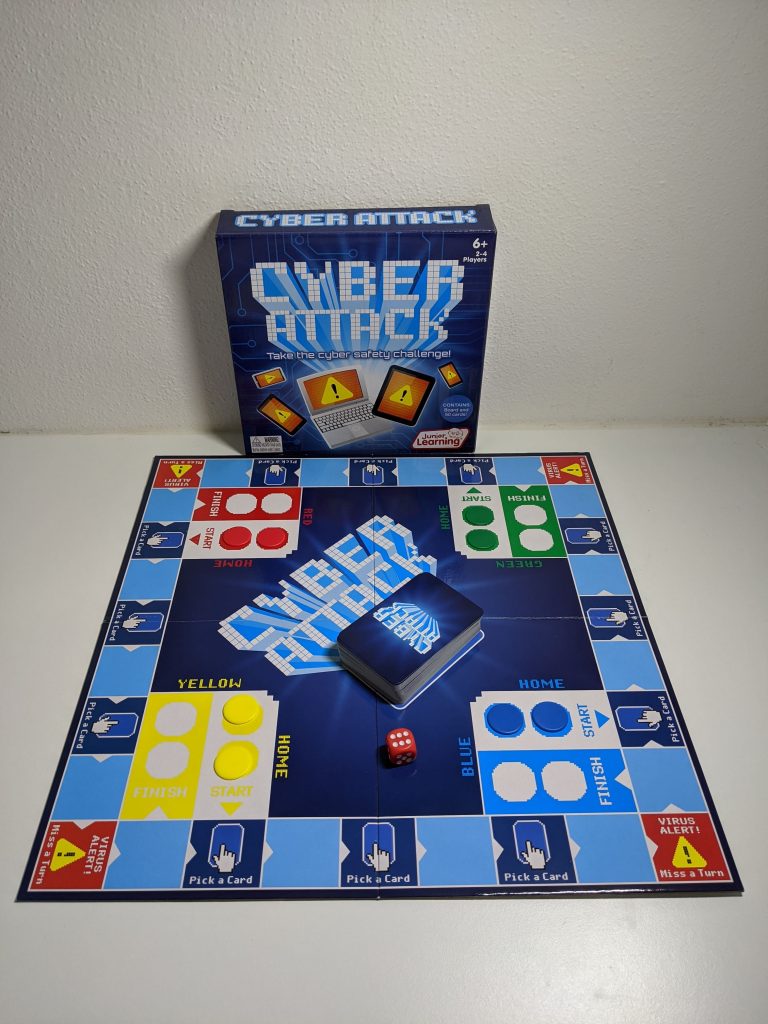 Cyber Attack game box and board on table