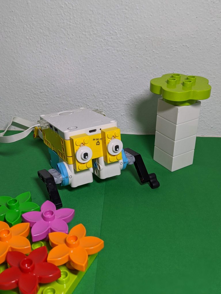LEGO Spike Animal on grass background