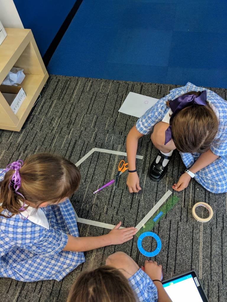 Sphero Angles and Shapes birds eye view