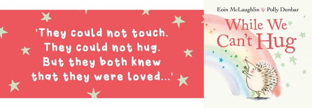 Banner While We Can't Hug Quote Book Blog