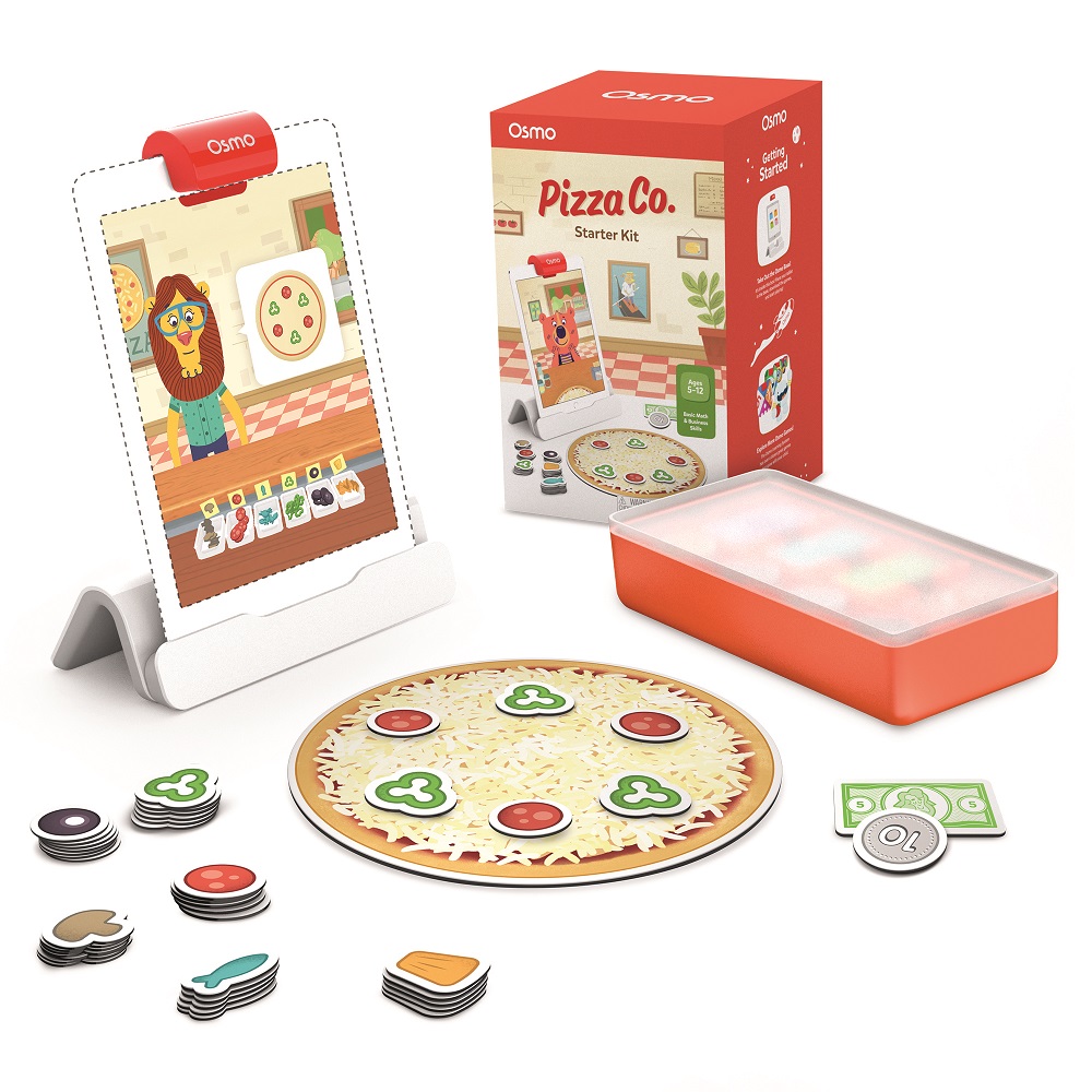 OSMO Pizza Co Game and tablet on white background