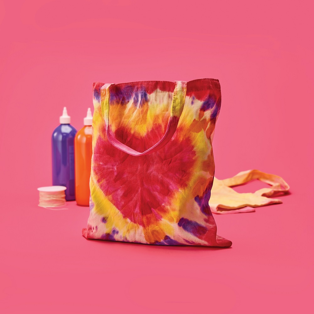 Love Heart Tie Dye Calico Bag