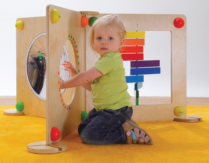 Child playing with Wooden sensory toy